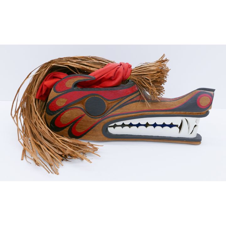 David Strong Della ''Wolf Headdress Mask'' Cedar