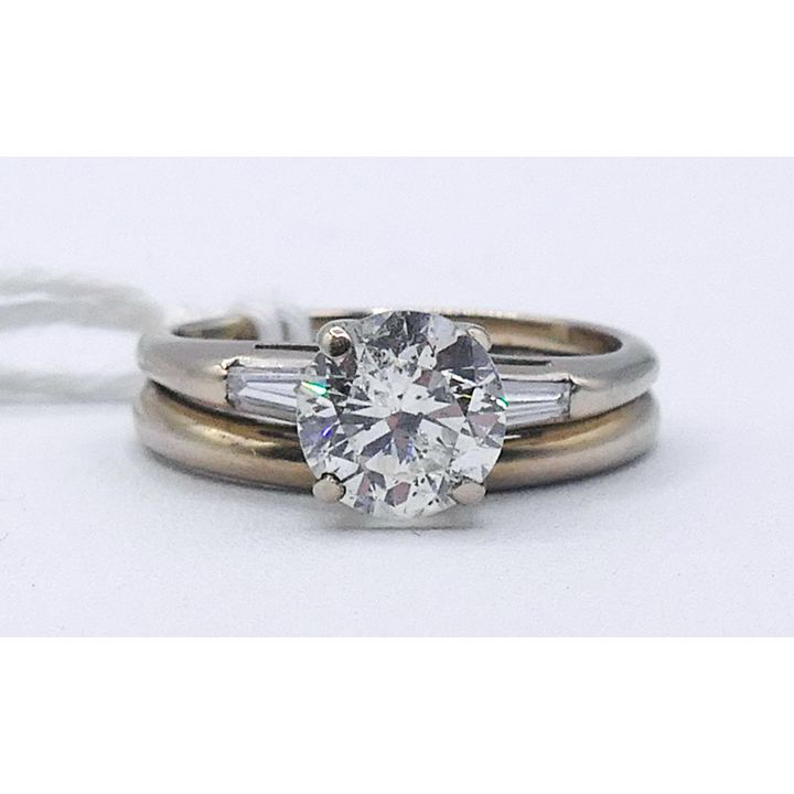 1.25ct Diamond 14k White Gold Engagement Ring Size 5