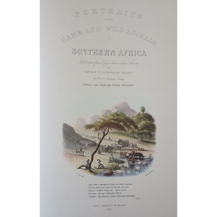 CAPT. W. CORNWALLIS HARRIS - PORTRAITS OF GAME AND WILD ANIMALS OF SOUTHERN AFRICA, Frank Read Press, 1976
