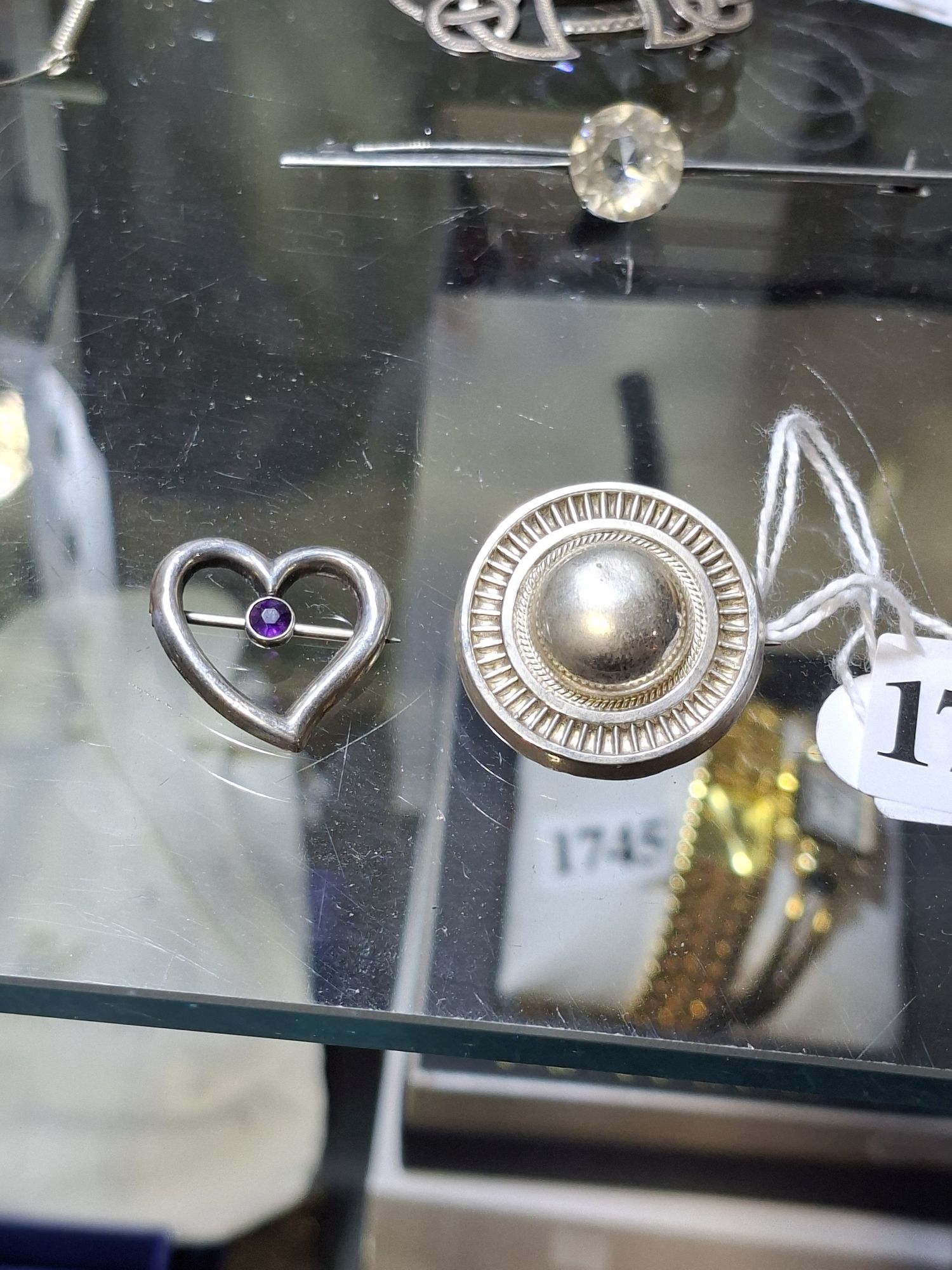 Two Vintage Silver Brooches