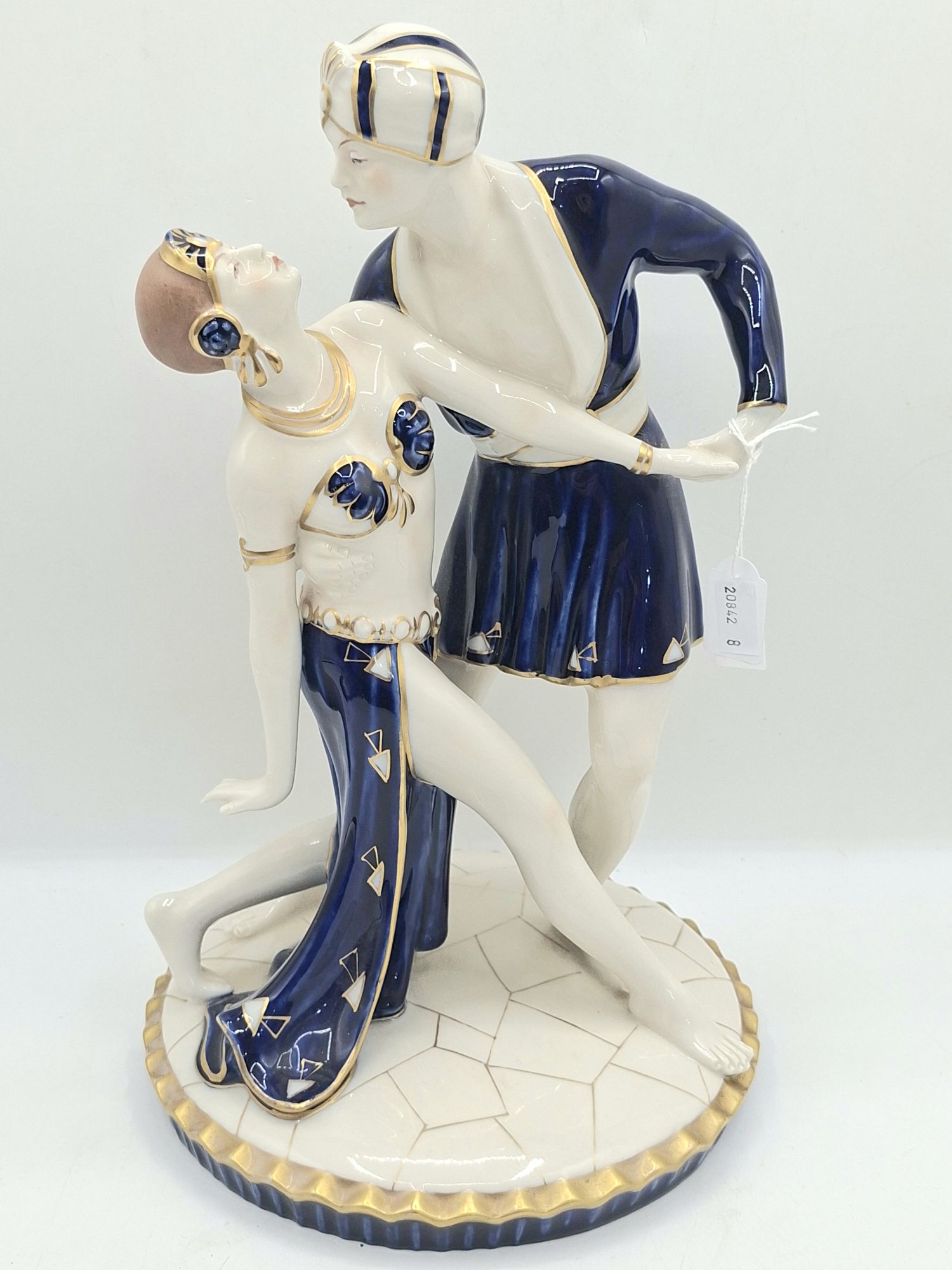 A Royal Dux Bohemian Porcelain Art Deco Figure