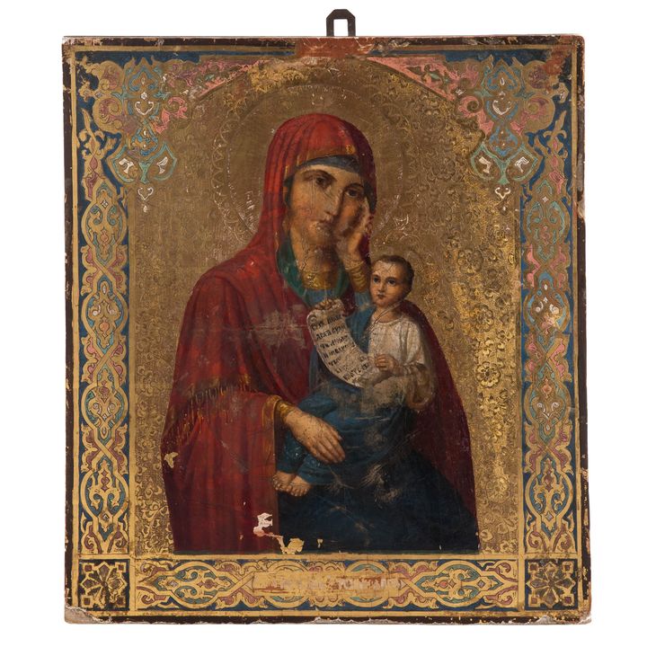 Ikona - Matka Boska "Ukój mój smutek", Rosja, k. XIX w.