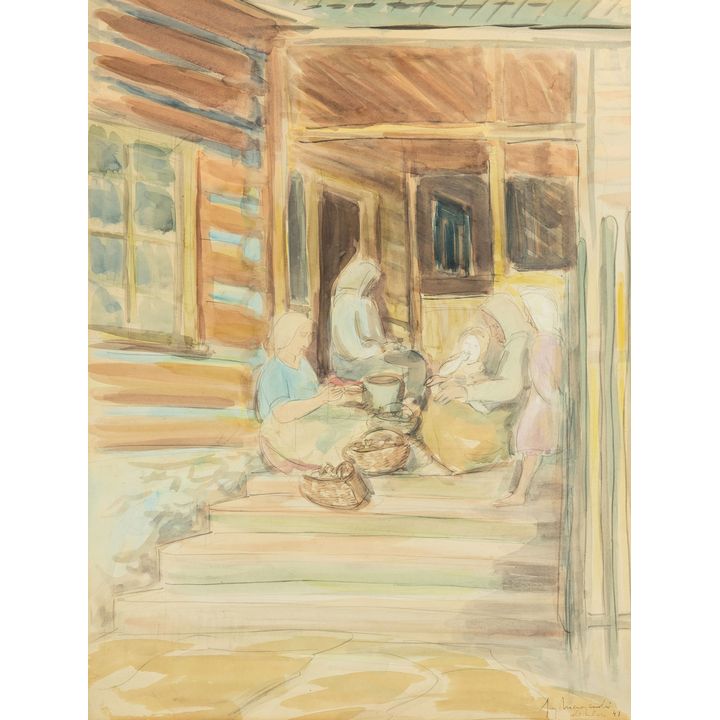 Jerzy Mierzejewski | Scena rodzajowa, 1948 r.