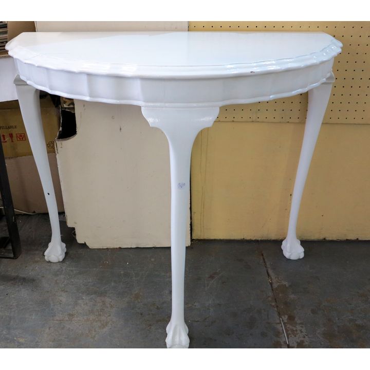 PAINTED HALF MOON TABLE