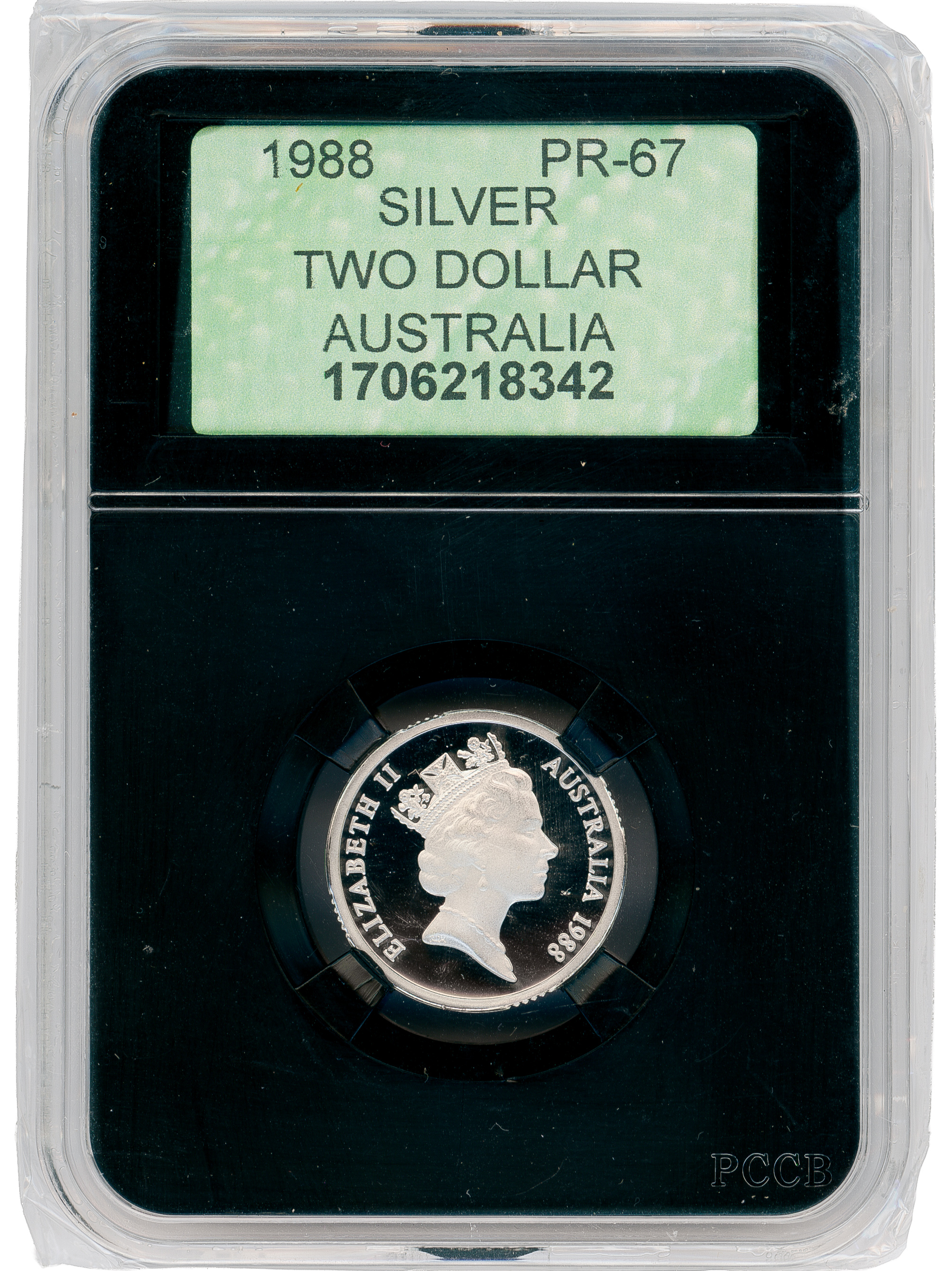 Silver, Two Dollar, 1988, PR67