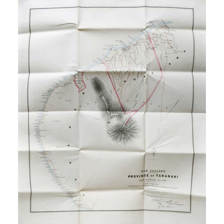 CARRINGTON, OCTAVIUS – MAP - New Zealand; Province of Taranaki