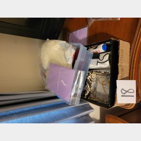 Antique hankies, cigarette case and other misc.