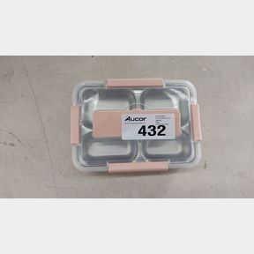 4 IN 1 STAINLESS STEEL INSULATED THERMAL LUNCH BOX - PINK -