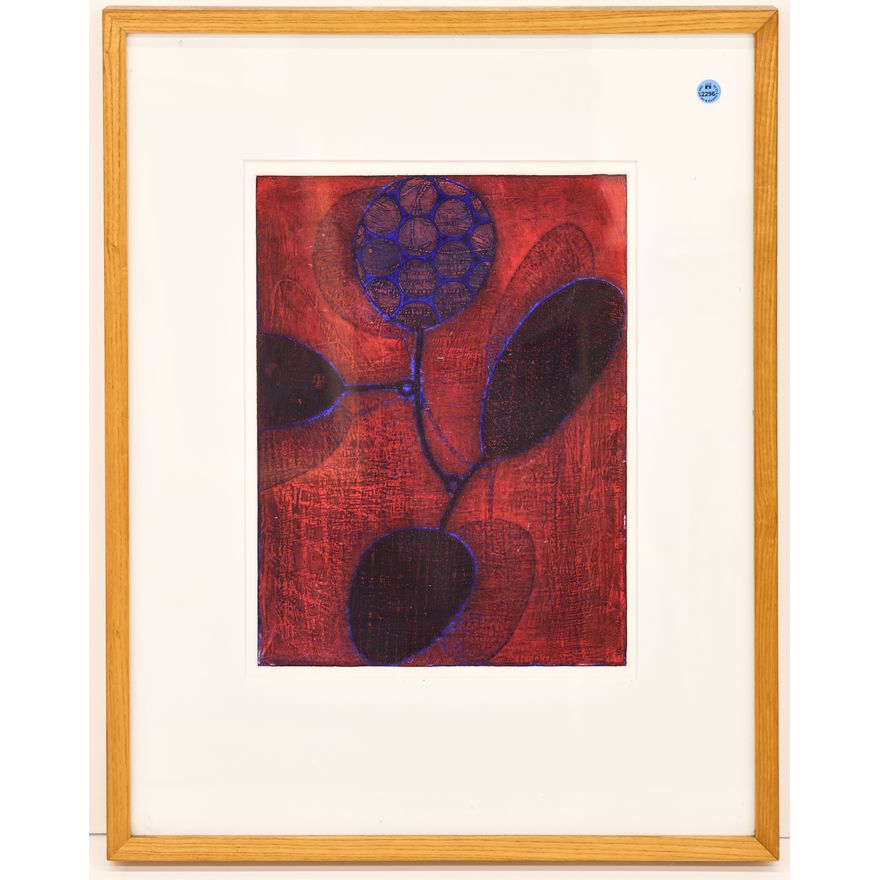 Donald Forsythe ''Blue-Red Variation on Triple Gong'' 2004