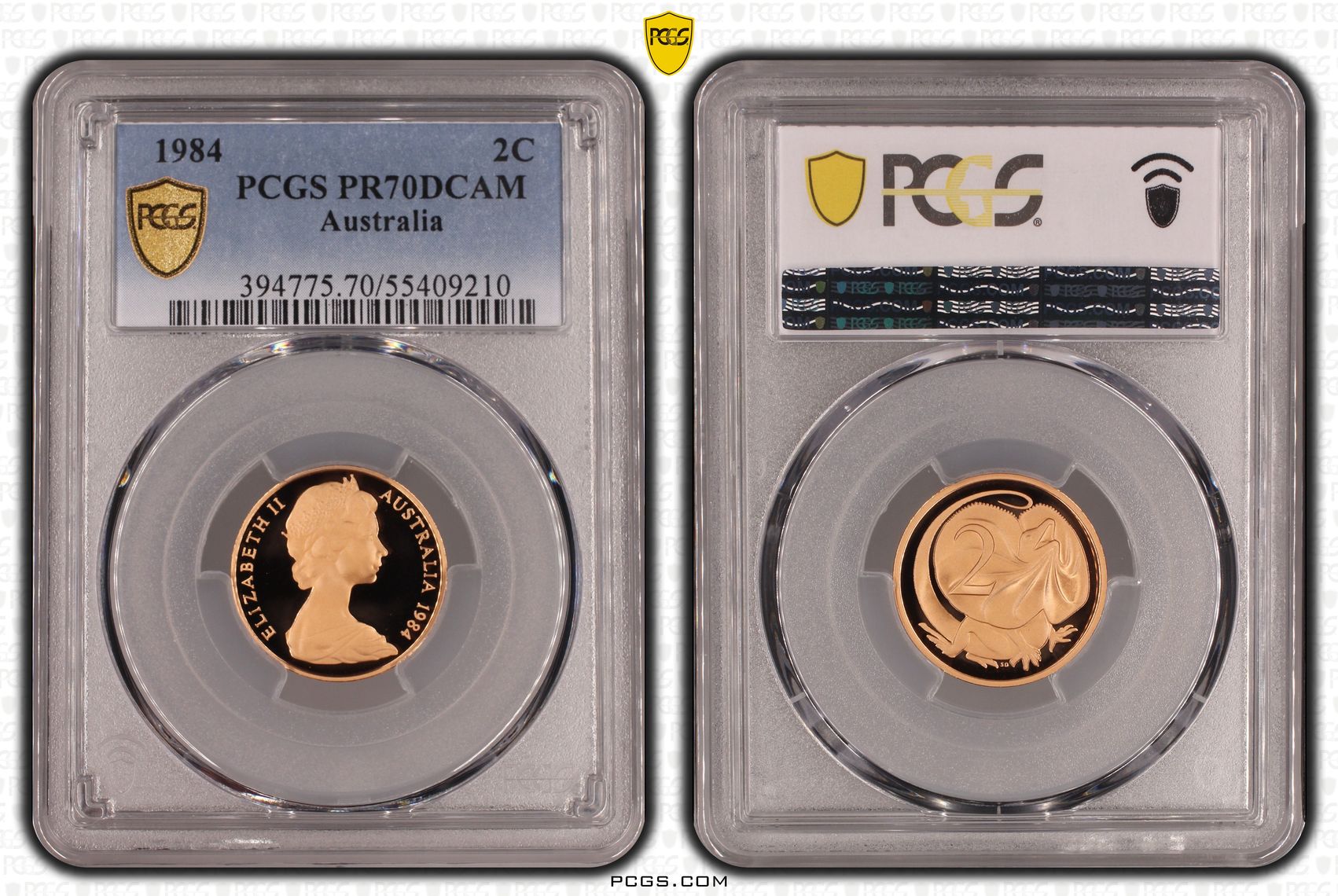 Two Cent, 1984, Pcgs Pr70dcam