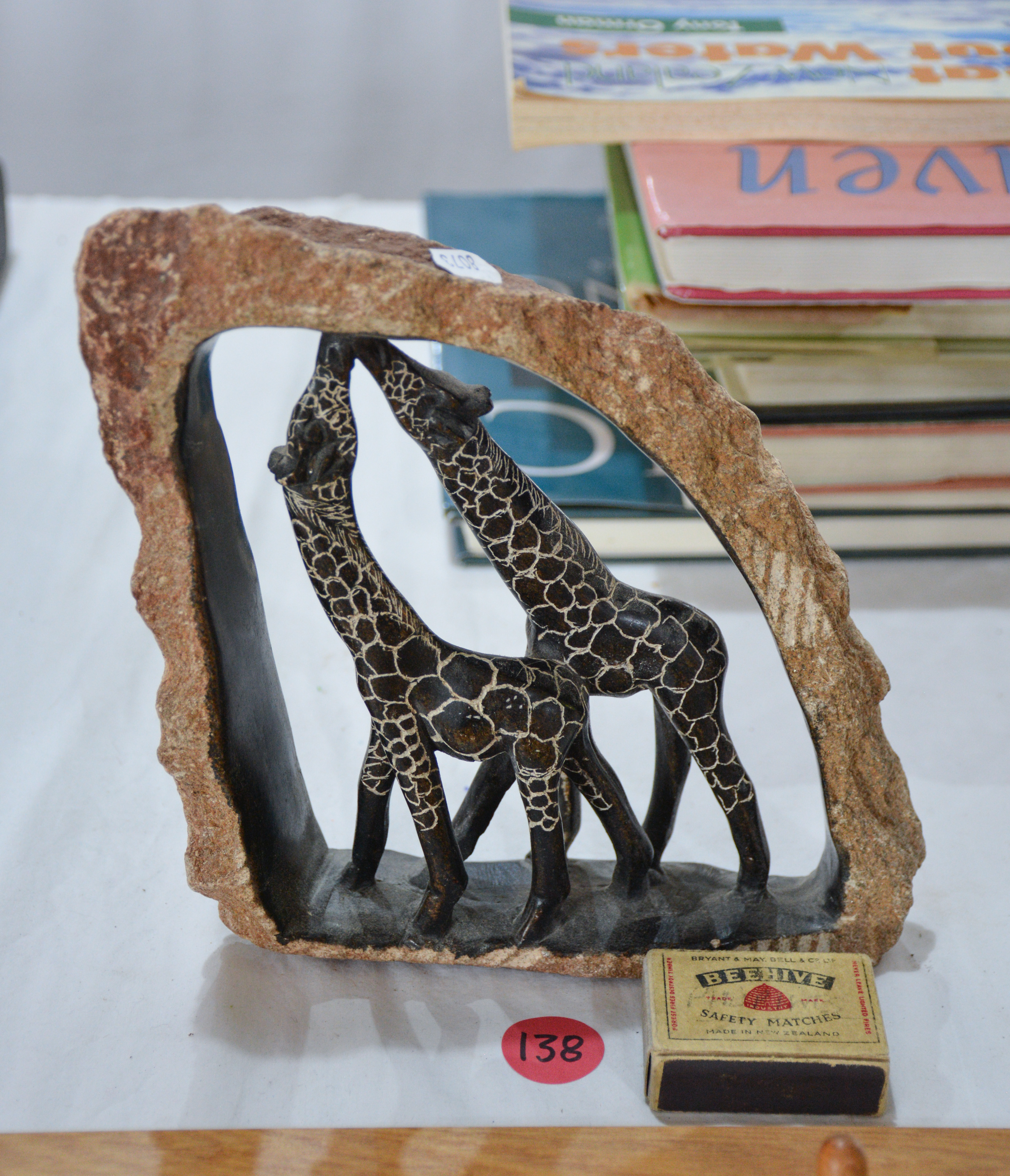 Carved/Polished/Engraved Stone Giraffe Ornament — NZ auction result