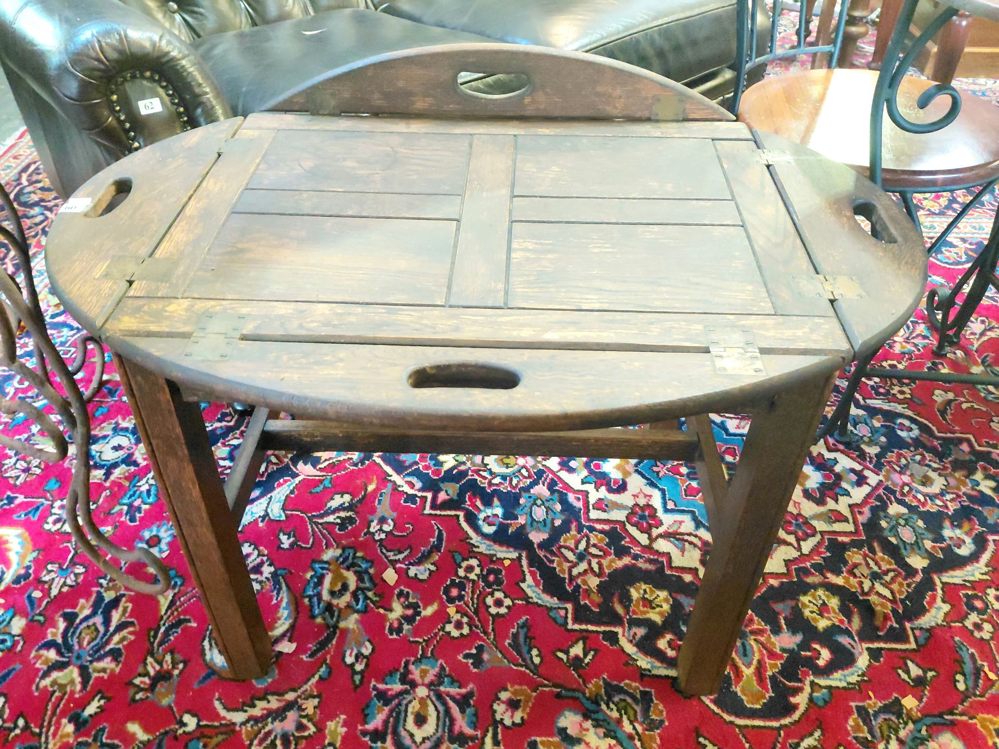60 · OAK BUTLERS OCCASIONAL TABLE