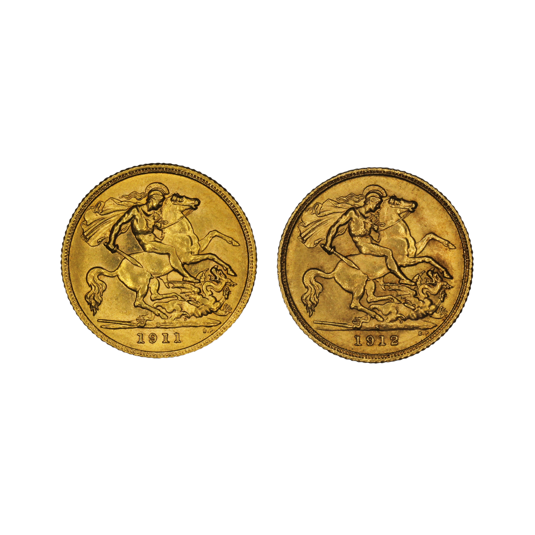 1261. · Group, George V, Half Sovereign, EF