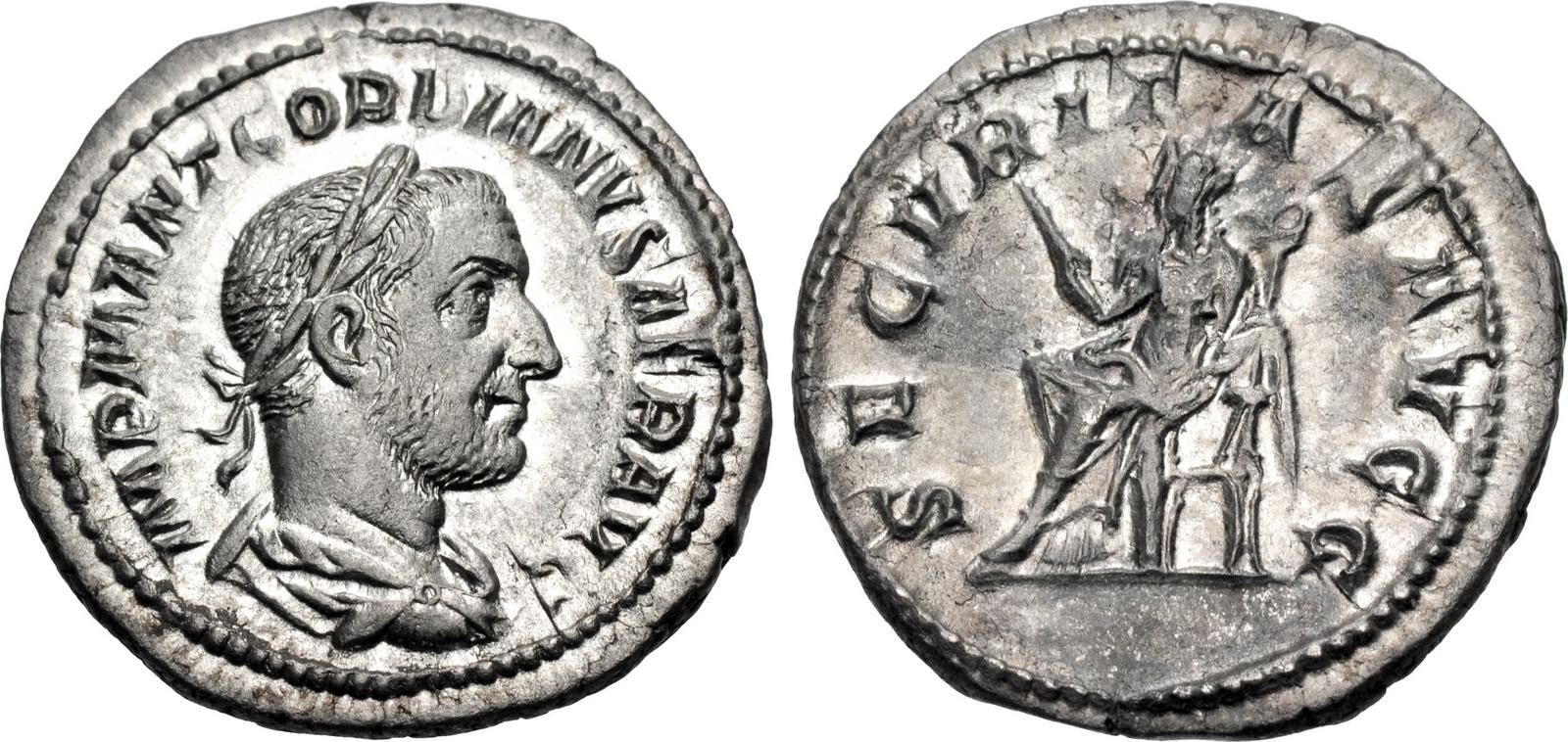 Gordian I. AD 238. AR Denarius (19.5mm, 3.10 g, 6h). Rome mint. Struck ...