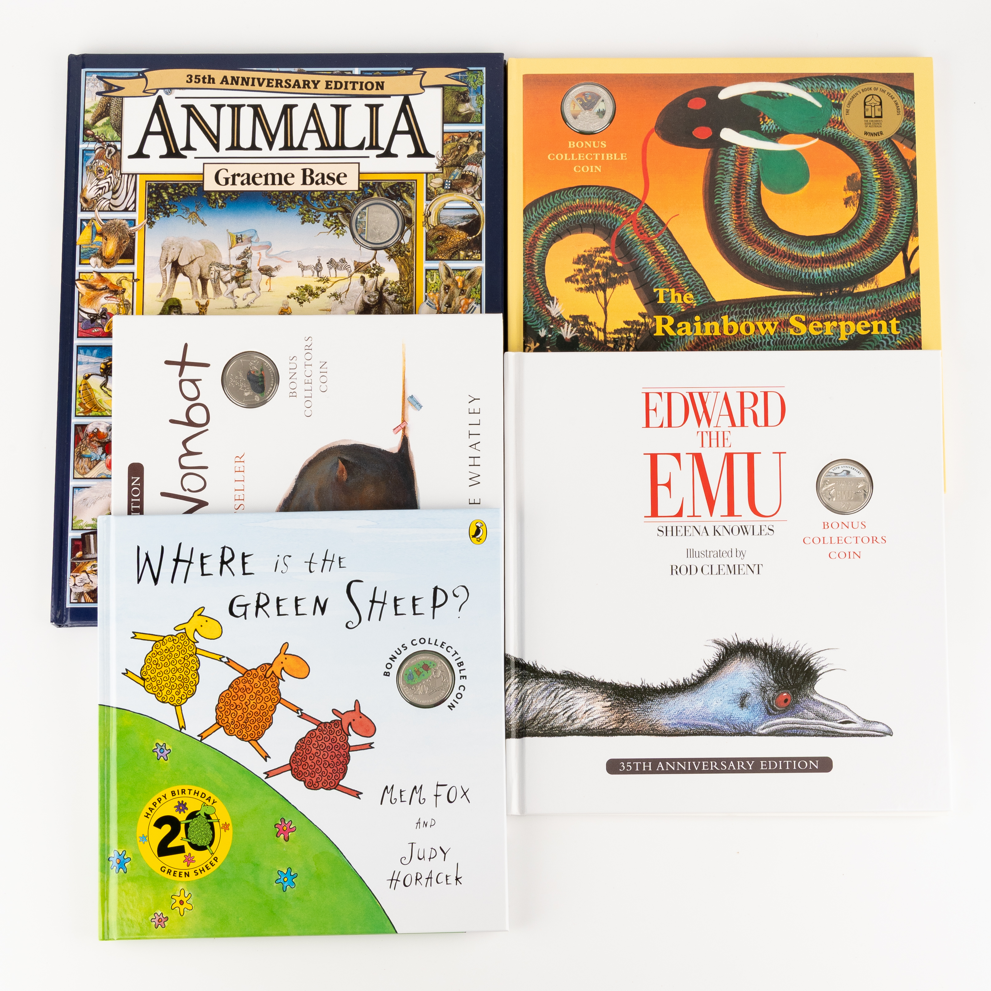 Coloured 20c Coin Books, Twenty Cents, 2021 - 2025, CHU