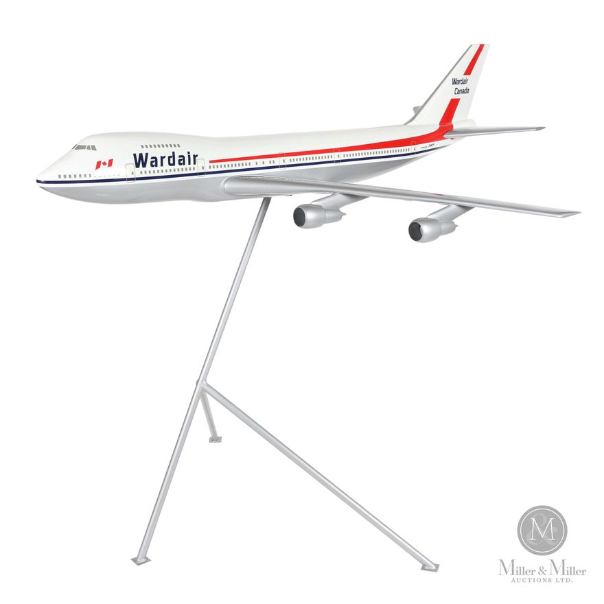 Space Models 1 36 UK Wardair Boeing 747 Airplane Model Miller