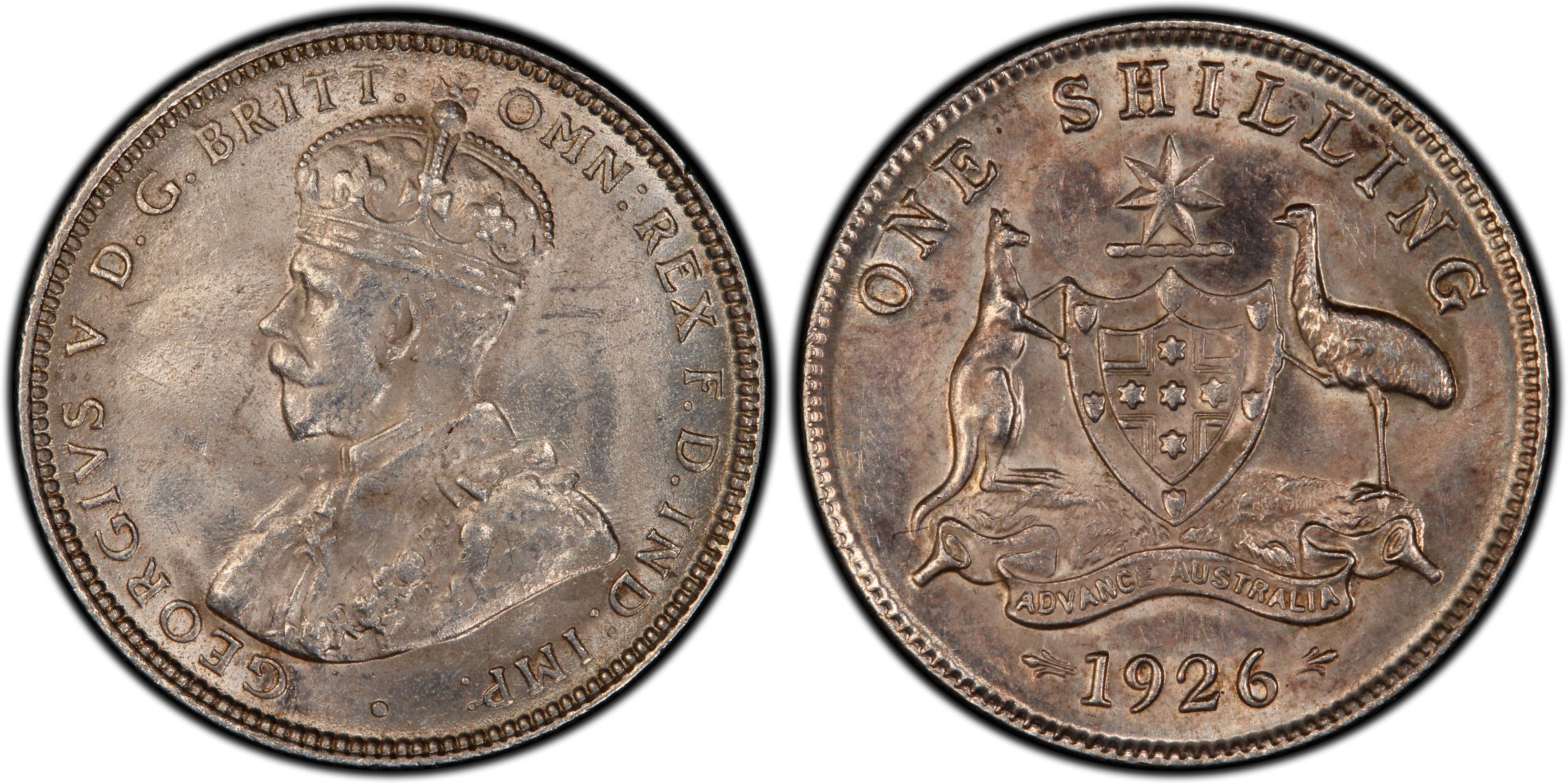 Shilling, 1926(m&sy), PCGS MS62