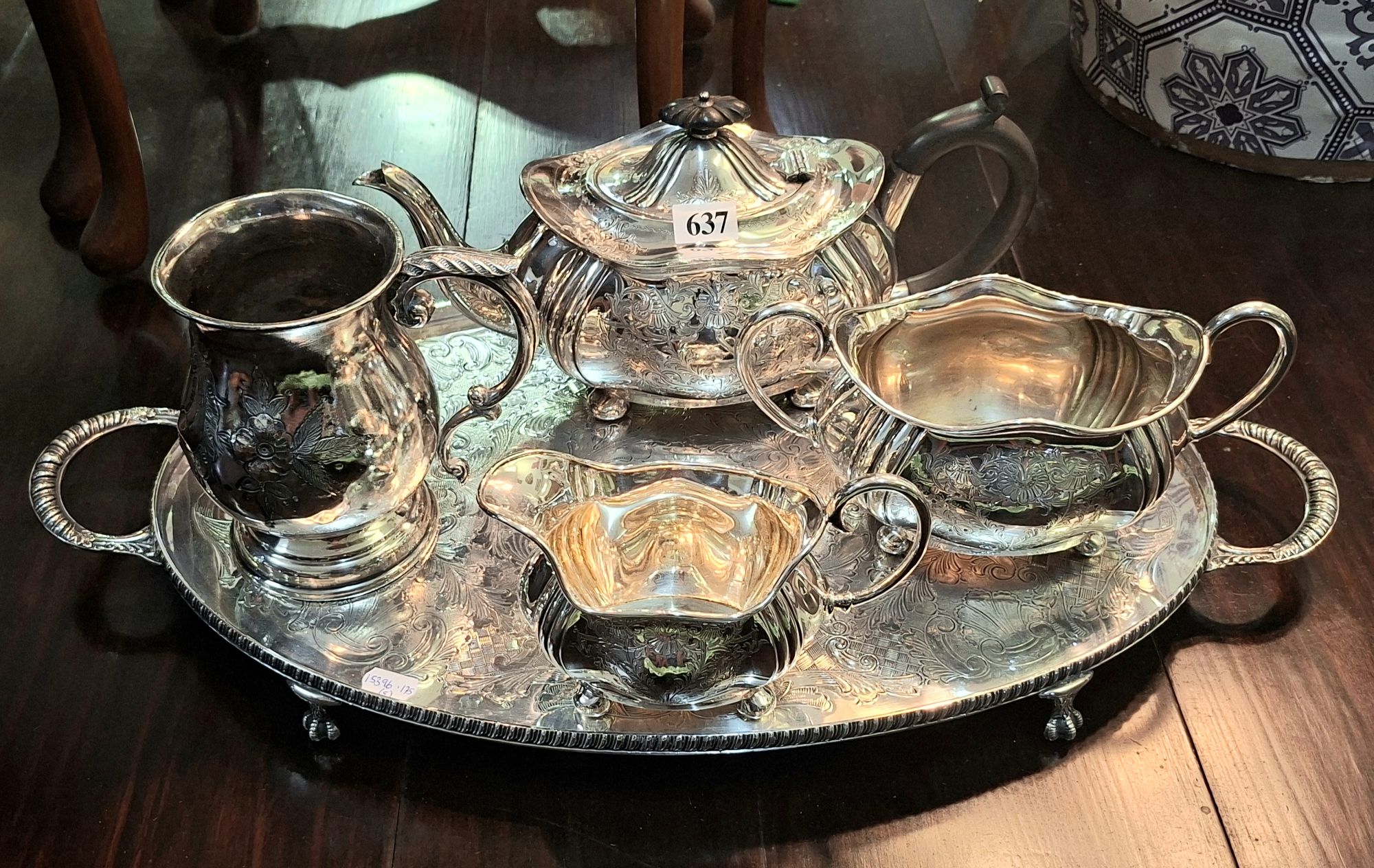 SILVERPLATED TEA SERVICE