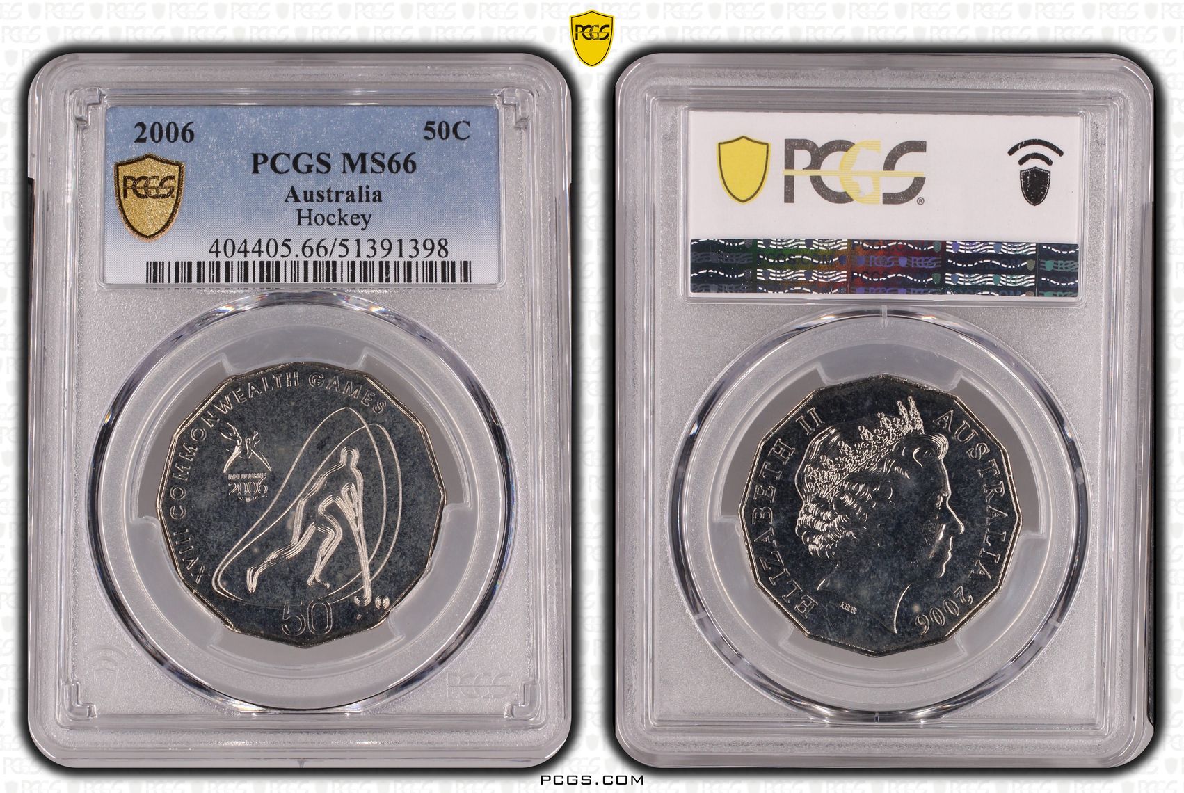 Hockey, Fifty Cent, 2006, PCGS MS66