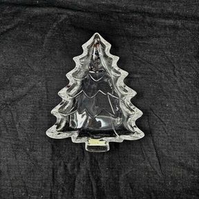 Waterford Marquis Crystal Glass Christmas Tree Trinket Dish