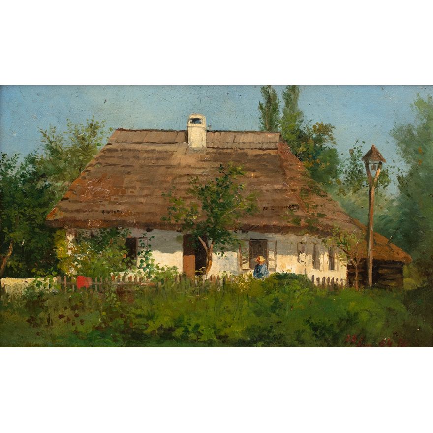 Przed dworkiem, 1894 r.