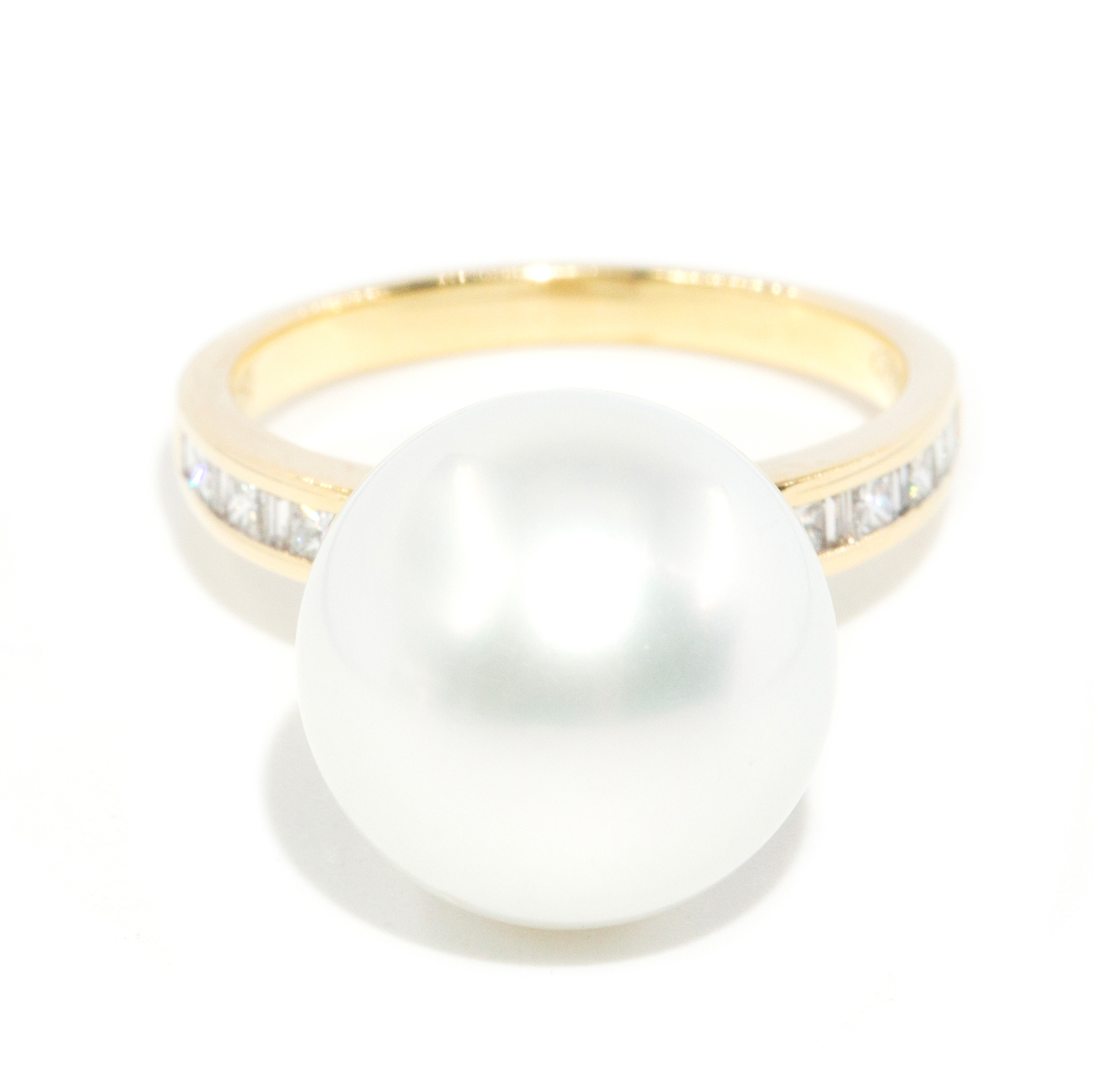 14.5mm South Sea Pearl & Diamond Statement Ring