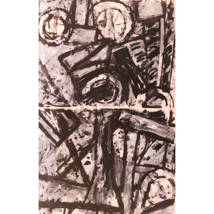 Robert Jones ''Abstraction'' (Diptych) 1990 Oil
