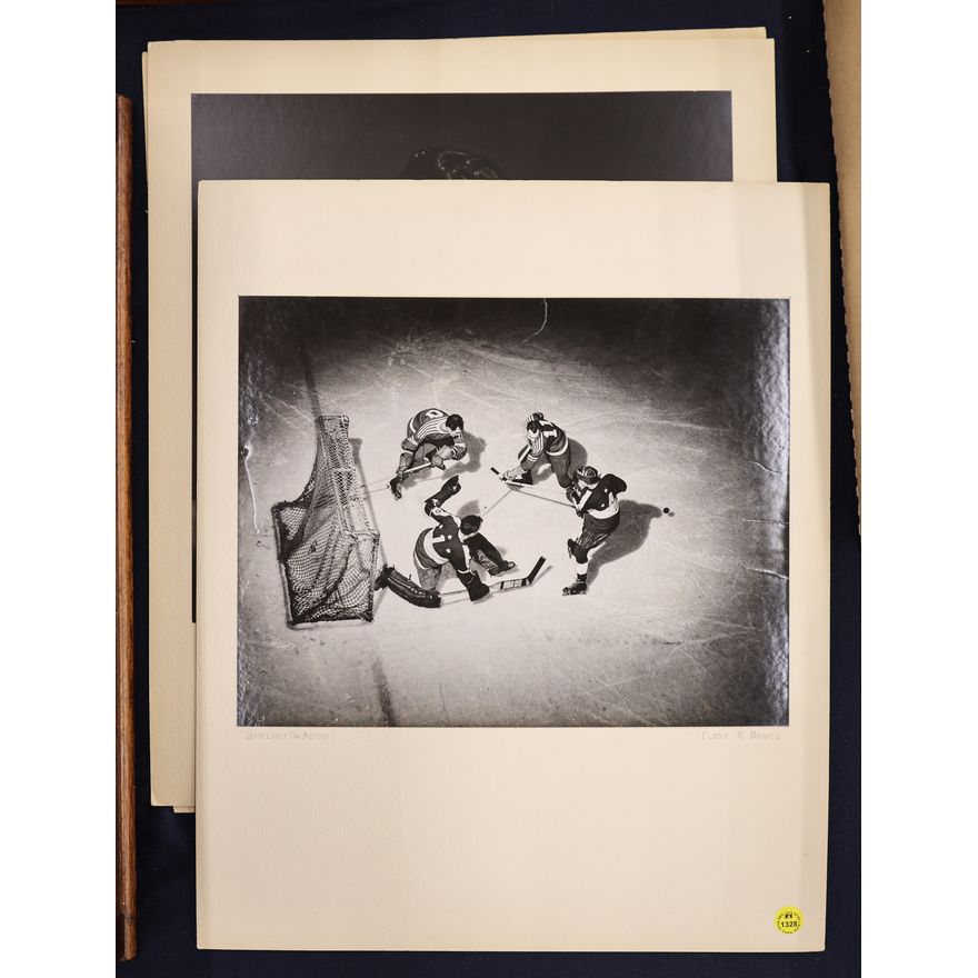 3pc Vintage Floyd Daniel Exhibited Silver Photographs Mounted 20''x16''