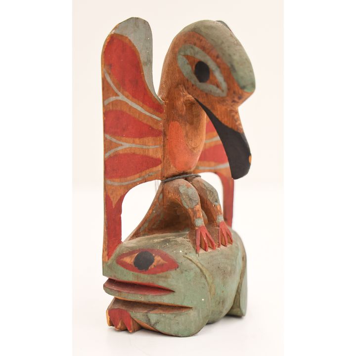 James Wilson ''Bird and Frog Frontlet'' 1926 Cedar