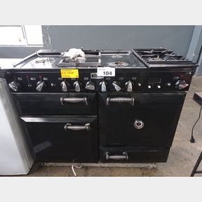 FALCON CLASSIC 110CM 6 BURNER DUAL FUEL FREESTANDING OVEN - BLACK