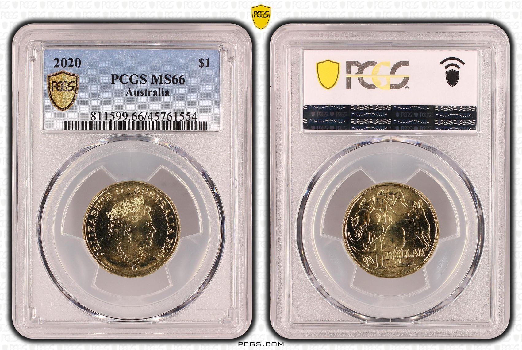 254 · One Dollar, 2020, PCGS MS66