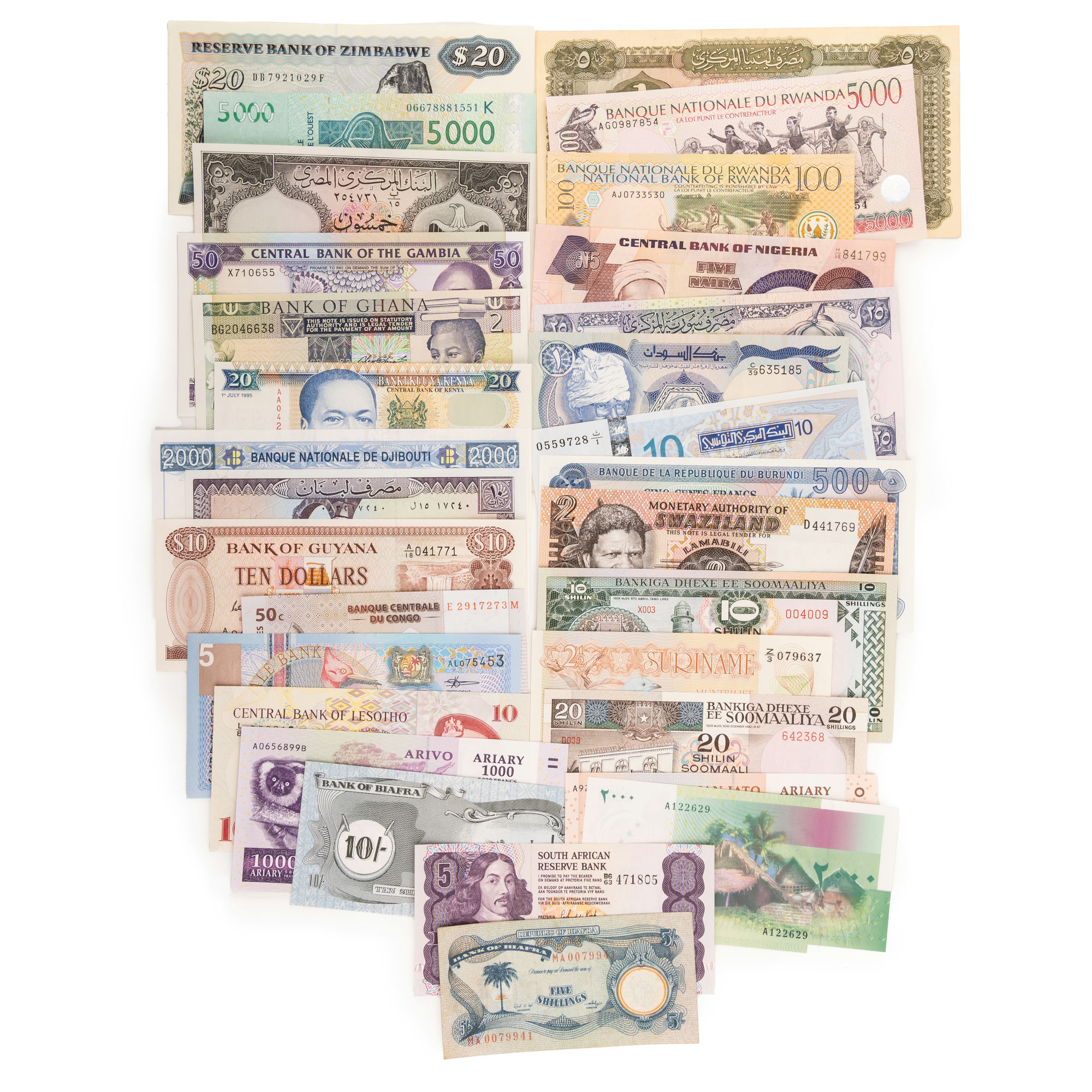 Africa, Accumulation, 1970s - 2000s, VF - UNC