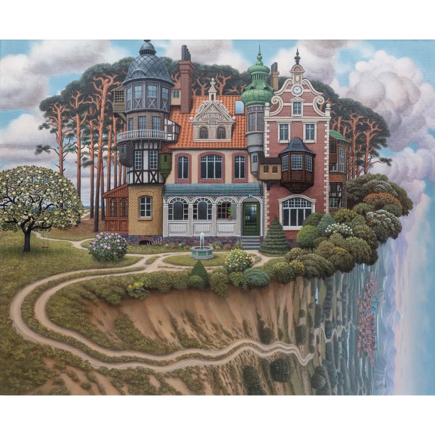 Jacek Yerka | Kamienica rodzinna, 2019