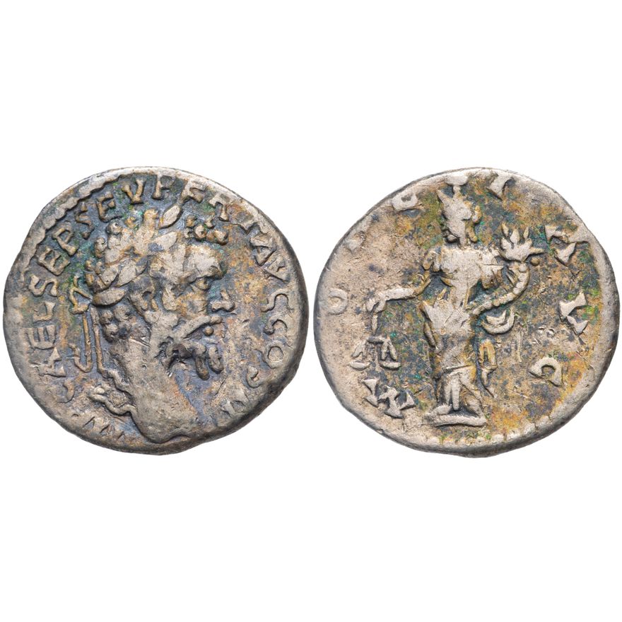 Roman Empire, Septimius Severus, Denarius, 194 AD,  aVF