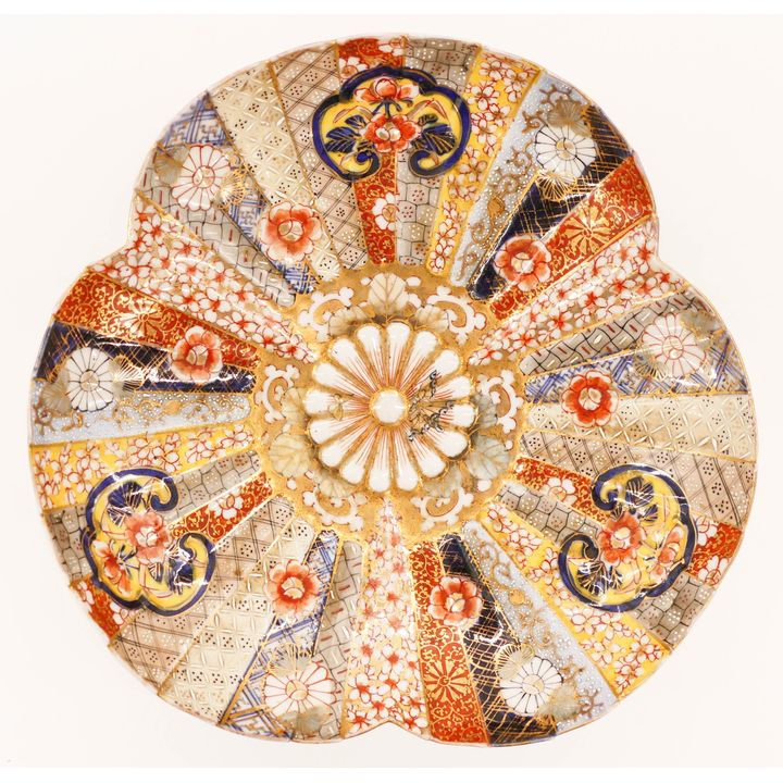 Japanese 19th Cent. Kiyomizu Trifoil Bowl