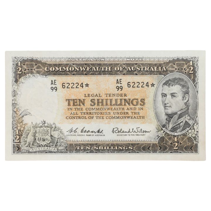 Star Replacement - Coombs/Wilson, Ten Shillings, 1961 VF