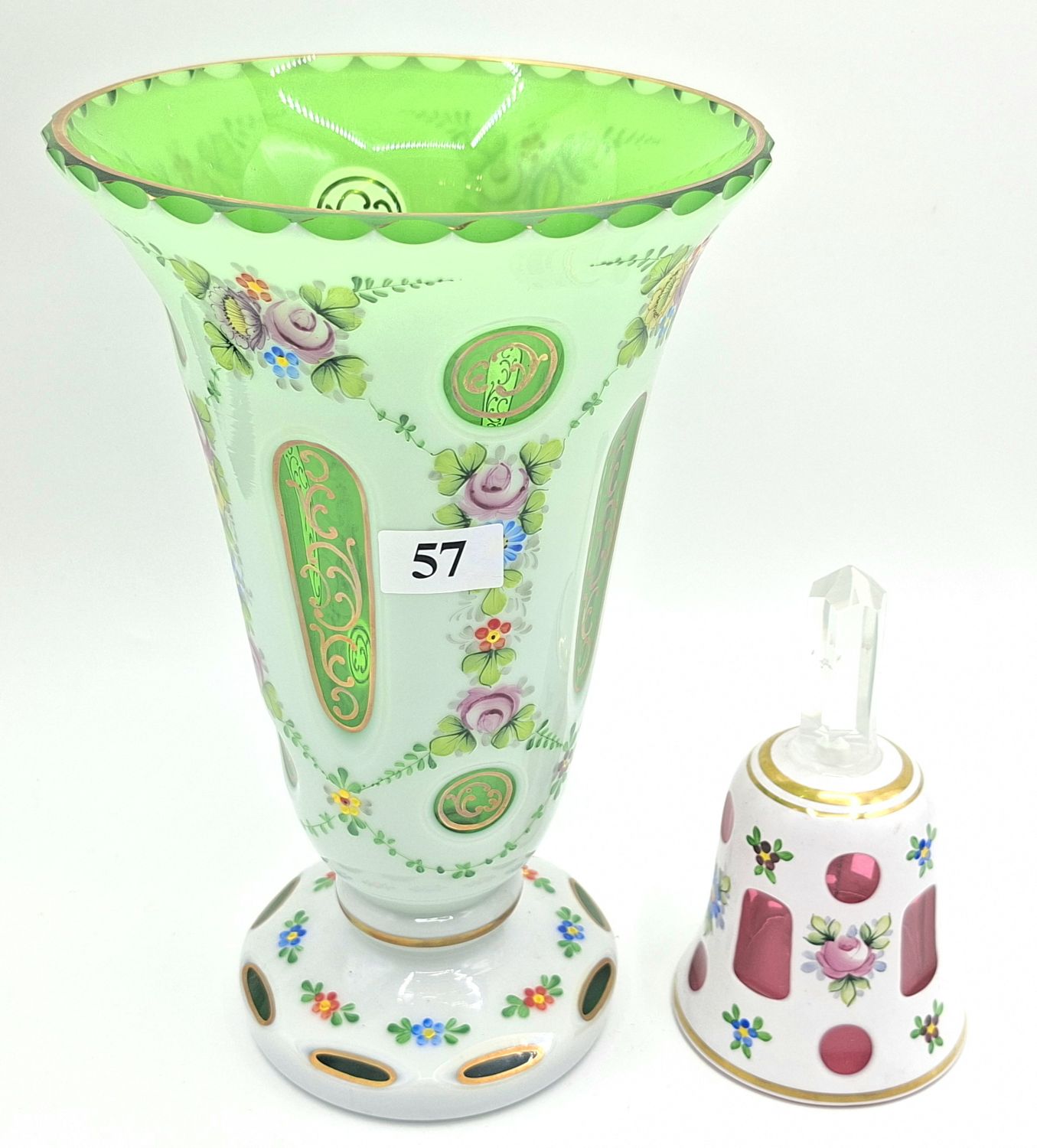 57 · BOHEMIA GLASS VASE