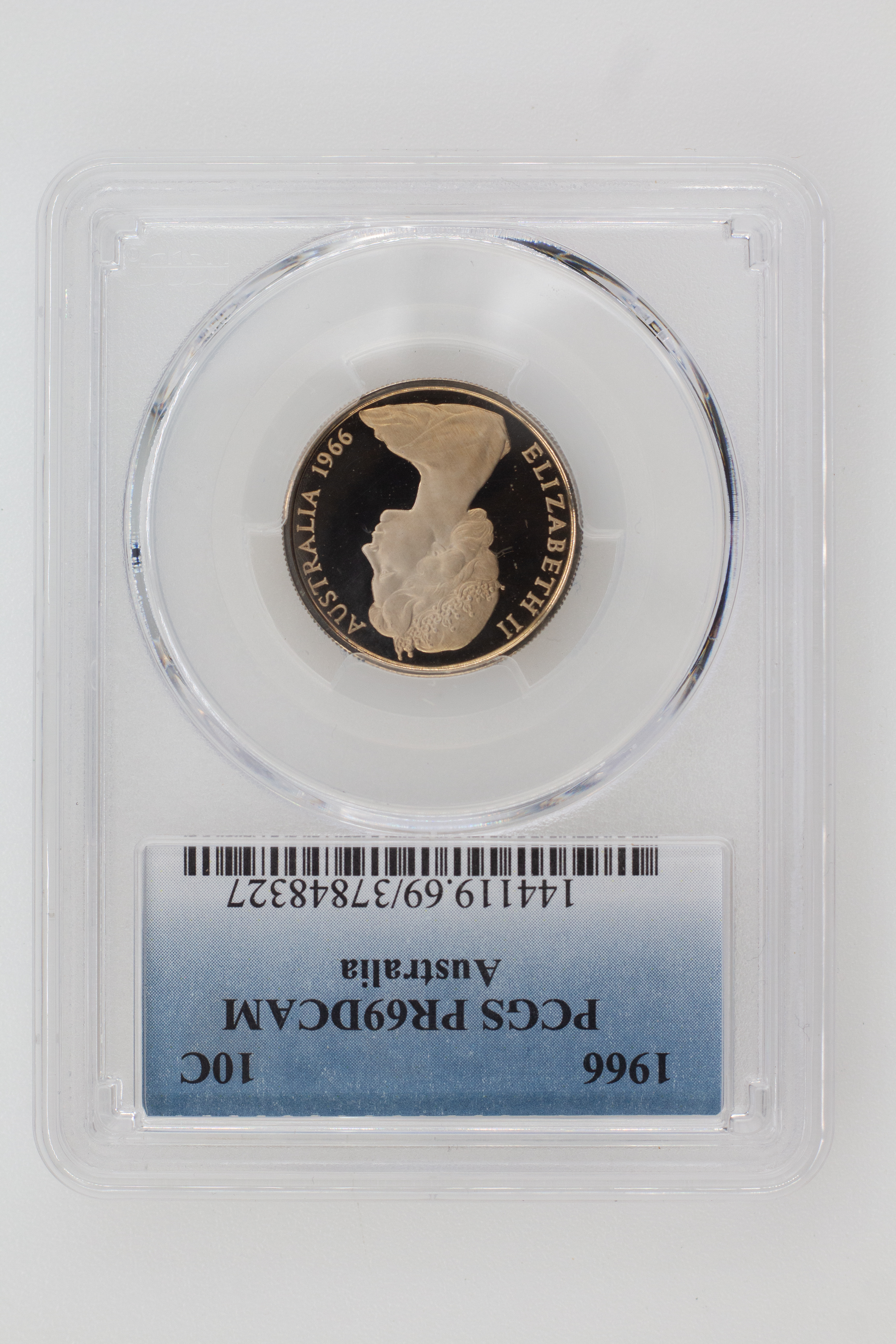 1966 Australia Ten Cent, 10c PCGS - PR69DCAM -327