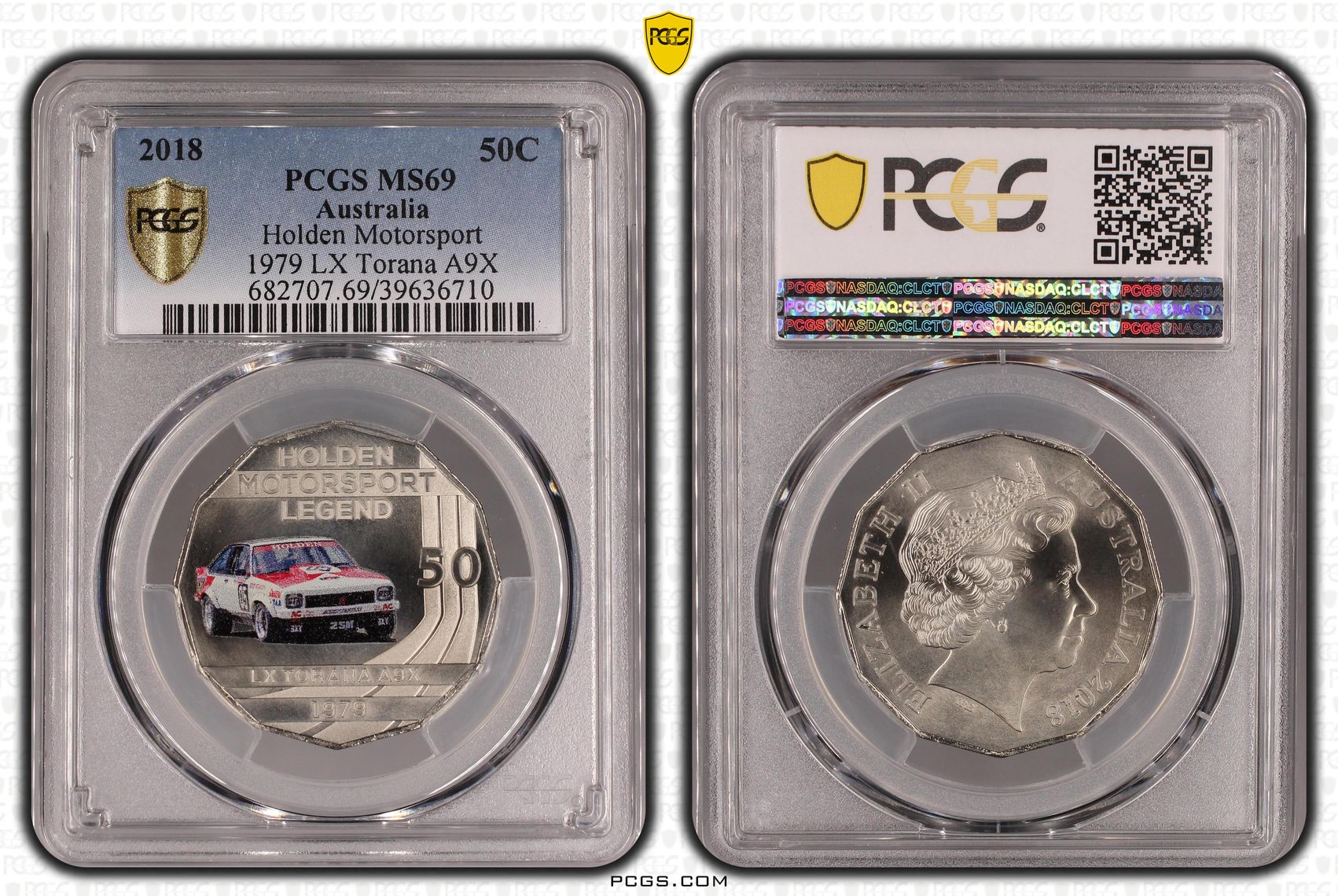 Holden Motorsport 1979 LX Torana A9X, Fifty Cent, 2018, PCGS MS69