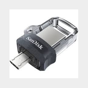 SanDisk Ultra Dual Drive m3.0 128GB - Grey Silver 619659149697 -51728/76 B1 (S4) SB