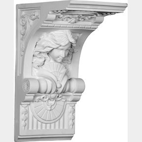 6"W X 8"D X 12"H ENDURATHANE HESTIA CORBEL, 6" W X 8" D X 12" H, FACTORY PRIMED