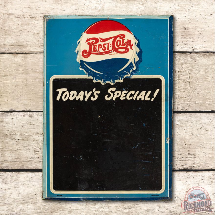 Pepsi Cola Today's Special! Metal Menu Board Sign TAC 6.75
