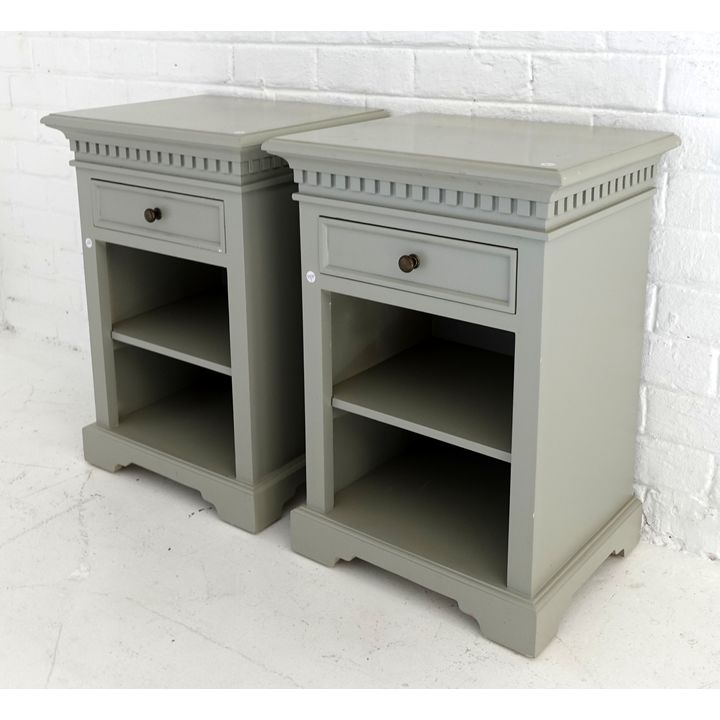 PAIR OF PAINTED PEDESTALS