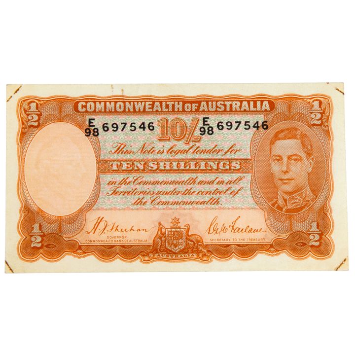 Sheehan/MacFarlane, Ten Shillings, 1939, EF