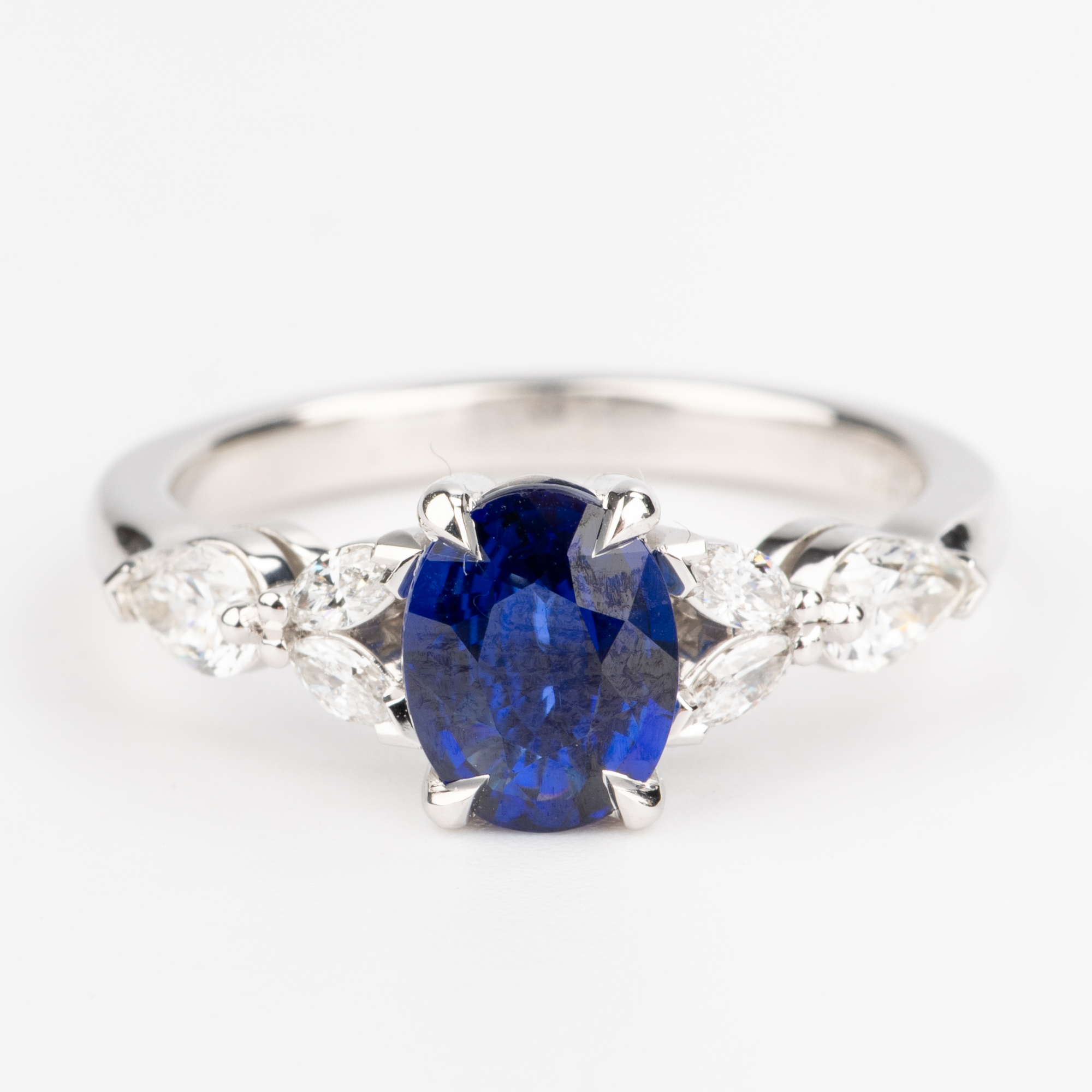 1 · 1.16ct Sapphire 18ct White Gold & Diamond Ring