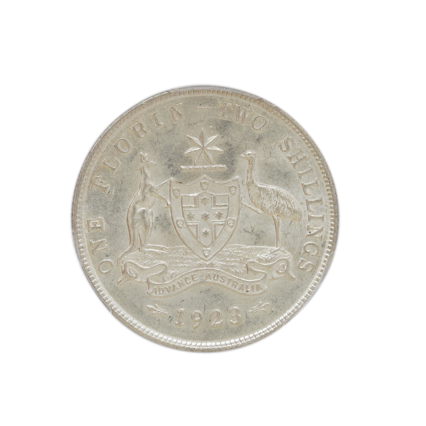 George V, Florin, 1923, MS 62