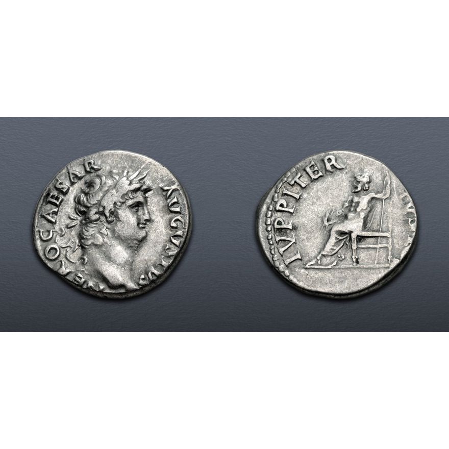 64 Ad Rome Ruler Nero. AD 54-68. AR Denarius (17.5mm, 3.36 g, 6h). Rome mint. Struck ...