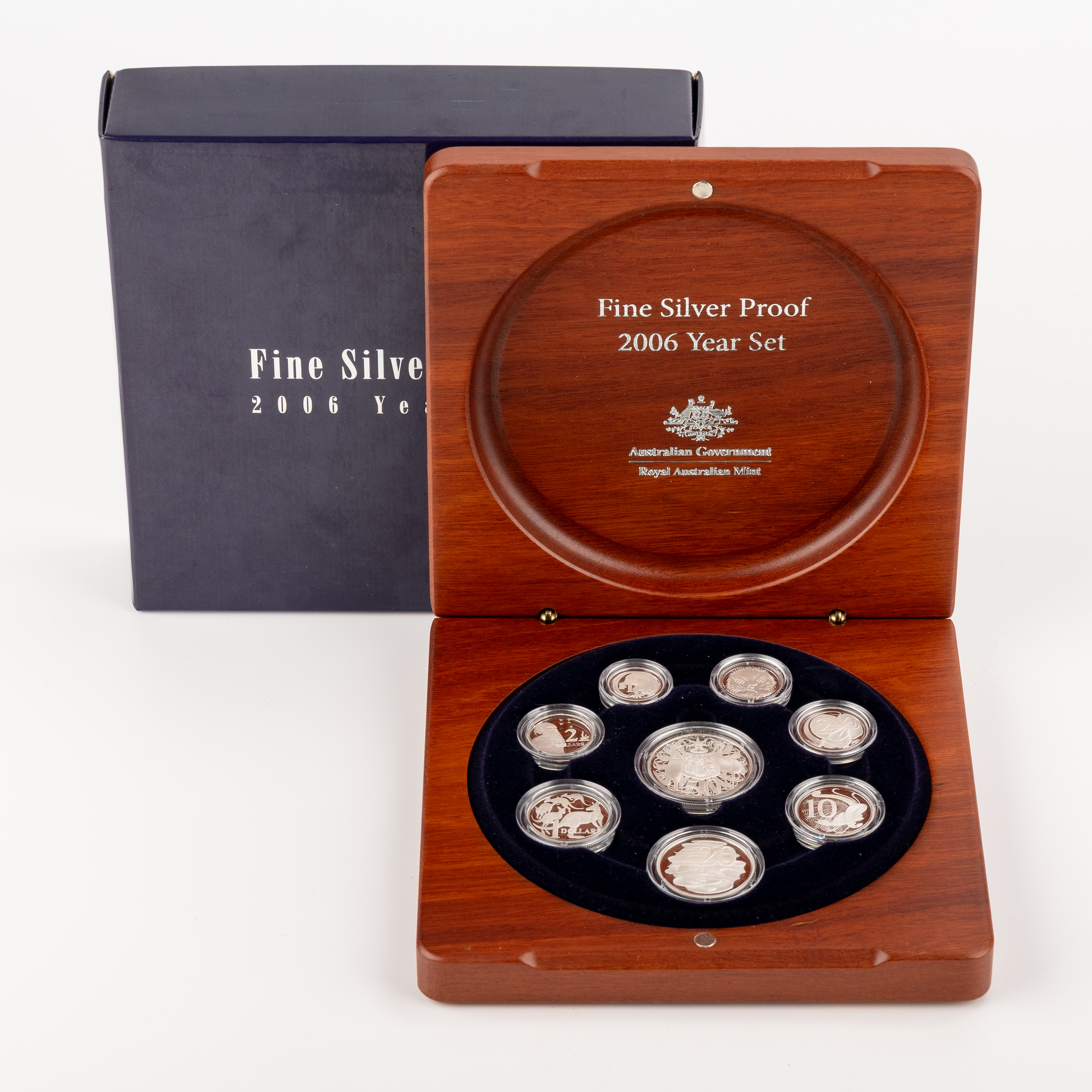 Silver Proof Year Set, One Cent - Two Dollars, 2006, PCGS