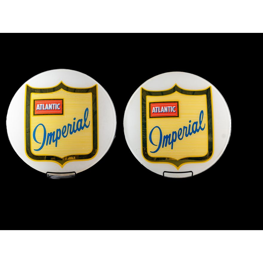 Pair Of Atlantic Imperial Glass Globe Lenses