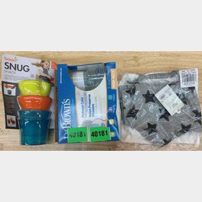 BOON SNUG SNACK PACK 3 PACK, DR BROWNS NATURAL FLOW BOTTLES & 18M CLOUD ISLAND 3 PIECE SET